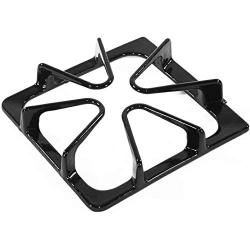 KITCHEN BASICS 101 Replacement Oven Stove Range Burner Grates Compatible with Whirlpool Stoves 8522858, WP8522858 8053456, WP8053456, WPW10447925, 4 Pack, Gloss Black.