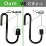 30 Pack Esfun Heavy Duty S Hooks Black S Shaped Hooks Hanging Hangers Pan Pot Holder Rack Hooks for Kitchenware Spoons Pans Pots Utensils Clothes Bags Towels Plants … 30 Pack Esfun Heavy Duty S Hooks Black S Shaped Hooks Hanging Hangers Pan Pot Holder Rack Hooks for Kitchenware Spoons Pans Pots Utensils Clothes Bags Towels Plants …