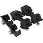 Hood Latches Set of 2 - Replaces 55176636AD, 68038118AA, 42422 - Fits 1997, 1998, 1999, 2000, 2001, 2002, 2003, 2004, 2005, 2006 Jeep Wrangler TJ - Hold-Down Hook Latch Pair - Year Models 1997-2006