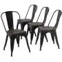 Metal Dining Chairs Set of 4 Patio Chairs Furniture Indoor Outdoor Chairs Kitchen Metal Chairs Stackable Chair Tolix Side Bar Chairs Wooden Seat 18 Inch Seat Height Restaurant Chair Metal Dining Chairs Set of 4 Patio Chairs Furniture Indoor Outdoor Chairs Kitchen Metal Chairs Stackable Chair Tolix Side Bar Chairs Wooden Seat 18 Inch Seat Height Restaurant Chair