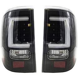 Fit 2002-2005 Ford Explorer SUV Tube White Streak Led Tail Lights Black Housing/Clear Lens