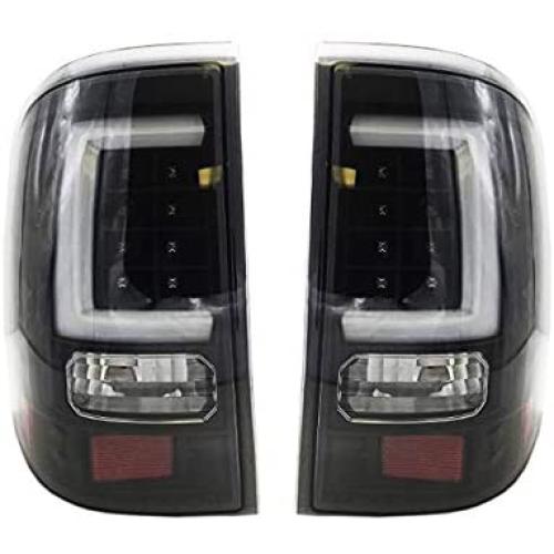 Fit 2002-2005 Ford Explorer SUV Tube White Streak Led Tail Lights Black Housing/Clear Lens