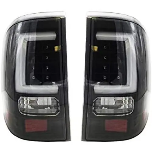Fit 2002-2005 Ford Explorer SUV Tube White Streak Led Tail Lights Black Housing/Clear Lens