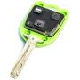 STAUBER Best Key Shell Replacement for Lexus - HYQ1512V, HYQ12BBT - NO Locksmith Required Using Your Old Key and chip! - Green
