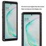 Feitenn Galaxy Note 10 Plus Case Metal, Note 10 Plus 5G Case Heavy Duty, Gorilla Glass Cover Armor Aluminum Bumper Military Shockproof Defender for Samsung Galaxy Note 10 Plus/Note 10+ 5G - Black