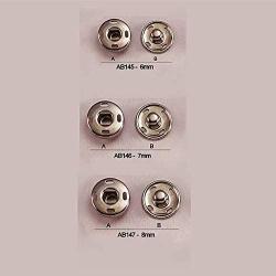 YICBOR 288sets/lot Sew-on PressSnap Buttons Metal Snap Fastener Buttons Press Button for Sewing Clothing(Silver Nickle, 6mm)