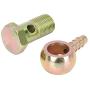 X AUTOHAUX 18mm Banjo Hose Barb Bolt Fittings Banjo Bolt Washer Metal for Motorcycle Car
