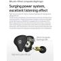 KBEAR KS2 in Ear Earphone,H HIFIHEAR IEM 1BA 1DD Stereo in Ear Headphones, HiFi Over Ear Earbud Headset Noise Cancelling Hybrid Earphone with Removable Cable for Running Walking (No mic, KS2 Black