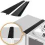 Lindas Silicone Stove Gap Covers (2 Pack), Heat Resistant Oven Gap Filler Seals Gaps Between Stovetop and Counter, Easy to Clean (21 Inches, Black) Lindas Silicone Stove Gap Covers (2 Pack), Heat Resistant Oven Gap Filler Seals Gaps Between Stovetop and Counter, Easy to Clean (21 Inches, Black)