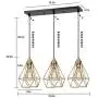 SEEBLEN 3- Light Indoor Island Pendant Light Gold Metal Hanging Ceiling Light Fixtures for Kitchen Kitchen Island Bar Dining Room SEEBLEN 3- Light Indoor Island Pendant Light Gold Metal Hanging Ceiling Light Fixtures for Kitchen Kitchen Island Bar Dining Room