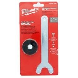 Milwaukee Genuine OEM 48-03-1050 Spanner Wrench and Spindle Flange Lock Nut Combination Kit for Angle Grinders with 5/8 Inch 11 Spindles (Angle Grinder Not Included)