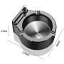 Yakuin Retro Metal Ashtray Gifts for Men,Ten Thousand Match Lighter Multifunction Ashtrays,Office Or Home Creative Ashtray Permanent Match Lighter,Gifts for Dad Husband Boyfriend