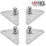 10MM Ball Studs Mounting Brackets for Gas Struts Shocks with 12PCS Screws, 4 PCS from IAQWE