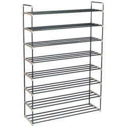 Shoe Rack with 8 Shelves-Eight Tiers for 48 Pairs-For Bedroom, Entryway, Hallway, and Closet- Space Saving Storage and Organization by Home-Complete