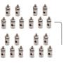 20 PCS Dia 1.3mm Adjustable RC Airplane Pushrod Connector Linkage Stopper for Model Aircraft DIY Replacement Parts