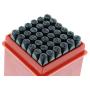 ABN Metal Small 1/8in Stamping 36-Piece Tool Kit – Alphabet, Numbers, Symbols Steel Embossing & Engraving Stamp Set