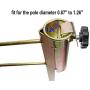 AMMSUN Beach Umbrella Sand Anchor,Heavy Duty Metal Beach Umbrella Holder-Stands-Sand Grass Auger with Carry Bag,One Size Fits All for Flag, Umbrella, Fishing Rod, Ideal for Use in Soil, Sand (Grass)