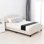 mecor Full Upholstered Linen Platform Bed with Curved Shape Headboard and Footboard, Metal Frame with Strong Wood Slat Support, Headboard Height Adjustable, No Box Spring Needed, Beige, Full Size mecor Full Upholstered Linen Platform Bed with Curved Shape Headboard and Footboard, Metal Frame with Strong Wood Slat Support, Headboard Height Adjustable, No Box Spring Needed, Beige, Full Size