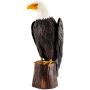 chisheen Bald Eagle Outdoor Metal Yard Art Statue and Sculpture for Garden Lawn Patio Living Room Decoration