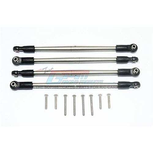 GPM for Traxxas E-Revo VXL 2.0 / E-Revo Brushless Upgrade Parts Stainless Steel #304 Front/Rear Turnbuckle for Steering - 4Pc Set