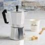 Primula Aluminum Espresso Maker - Aluminum - For Bold, Full Body Espresso - Easy to Use - Makes 6 Cups (PES-3306)