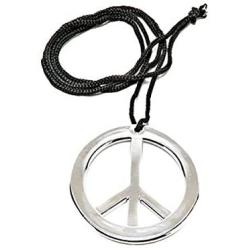 Rubies Metal Peace Necklace