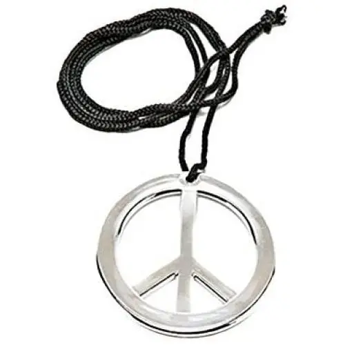 Rubies Metal Peace Necklace