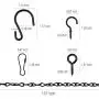 Hanging Chain for Bird Feeders, Birdbaths, Chimes, Planters, Lanterns and Ornaments, Metal Hook (Black,156 Inch) Hanging Chain for Bird Feeders, Birdbaths, Chimes, Planters, Lanterns and Ornaments, Metal Hook (Black,156 Inch)