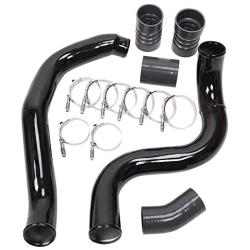 Turbo Intercooler kit Pipe Boot for Ford 6.0L CAC Intercooler Pipe Boot kit 03-07 Tube Powerstroke for Ford F250 F350 F450 F550 (Black&Black)