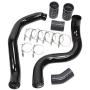 Turbo Intercooler kit Pipe Boot for Ford 6.0L CAC Intercooler Pipe Boot kit 03-07 Tube Powerstroke for Ford F250 F350 F450 F550 (Black&Black)