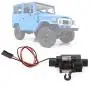 Tbest RC Winch, Black Plastic Metal Automatic Winch Upgrade Parts Fit for 1/16 RC Car WPL C34 C34K C34KM
