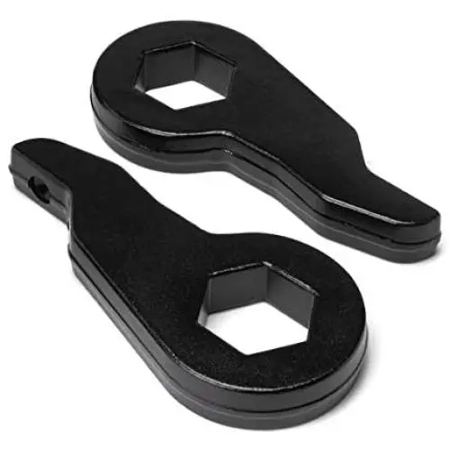 Heavy Metal Suspensions - Fits 2002-2006 Cadillac Lift Kit Escalade 2WD 4WD Adjustable 1 to 3 Inch Front Torsion Bar Lift Leveling Keys | Leveling Kit (2PC Black)