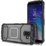 Compatible with Samsung Galaxy A6 2018, Feather Light Aluminum Metal Rugged Cover, Defender Case for Samsung Galaxy A6 SM-A600A 2018 [Value Bundle] (Grey)