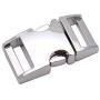 15mm Metal Buckles Side Release Clasp Use for 5/8'' Webbing/Paracord Bracelet/Bag/Backpack 5 Pack