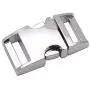 15mm Metal Buckles Side Release Clasp Use for 5/8'' Webbing/Paracord Bracelet/Bag/Backpack 5 Pack