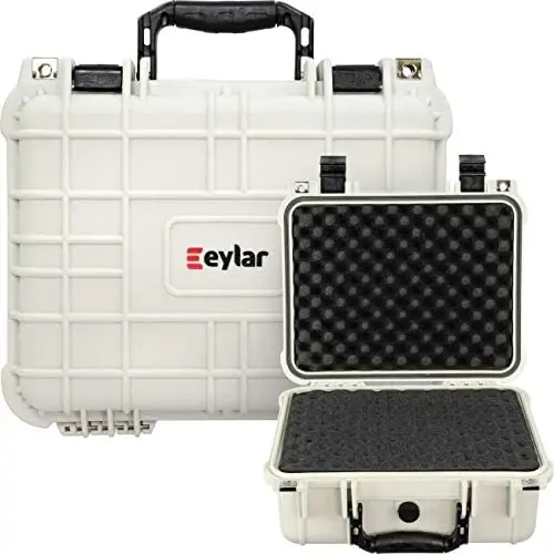 Eylar Protective Hard Camera Case Water & Shock Proof w/Foam TSA Approved 13.37 Inch 11.62 Inch 6 Inch Polar White Eylar Protective Hard Camera Case Water & Shock Proof w/Foam TSA Approved 13.37 Inch 11.62 Inch 6 Inch Polar White