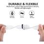 Maxjoy Compatible with Fitbit Versa 2 Bands, Versa Silicone Band Women Waterproof Sweat Resistant Replacement Strap with Metal Buckle Compatible with Fitbit Versa/Versa 2/Versa Lite/Versa SE, Silver