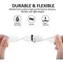 Maxjoy Compatible with Fitbit Versa 2 Bands, Versa Silicone Band Women Waterproof Sweat Resistant Replacement Strap with Metal Buckle Compatible with Fitbit Versa/Versa 2/Versa Lite/Versa SE, Silver