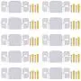 Hilitchi 50Pcs Large Metal Universal Sectional Sofa Interlocking Furniture Connector Bracket with Screws