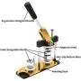 Button Maker, 58mm, Button Maker Machine, 2-1/4 Inch, Yellow with 200 PCS Button Parts and Circle Cutter (2-1/4inch) Button Maker, 58mm, Button Maker Machine, 2-1/4 Inch, Yellow with 200 PCS Button Parts and Circle Cutter (2-1/4inch)
