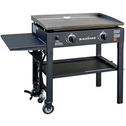 Blackstone 28 inch Outdoor Flat Top Gas Grill Griddle Station - 2-burner - Propane Fueled - Restaurant Grade - Professional Quality