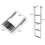 Just marine Telescoping 4 Step Boat Ladder Stainless Steel Folding Swim Drop Ladder for Pontoon Boat Just marine Telescoping 4 Step Boat Ladder Stainless Steel Folding Swim Drop Ladder for Pontoon Boat