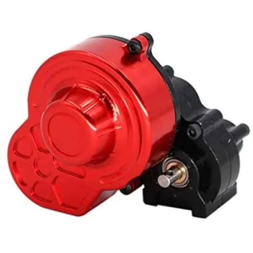 ZGQA-GQA RC Spare Parts Transmission Case Gearbox W/Metal Motor Gear for 1/10 SCX10 - Black, 150x90x40mm ZGQA-GQA RC Spare Parts Transmission Case Gearbox W/Metal Motor Gear for 1/10 SCX10 - Black, 150x90x40mm