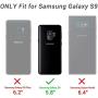 Galaxy S9 Case,Tomplus Armor Tank Aluminum Metal Shockproof Military Heavy Duty Protector Cover Hard Case for Samsung Galaxy S9 (Black)