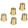 Homyl Pack of 5 Universal Gear Shift Knob Adapter Nuts Insert Set M10x1.25 Gold