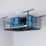 FLEXIMOUNTS 4x6 Heavy Duty Overhead Garage Adjustable Ceiling Storage Rack, 72'' Length x 48'' Width x 40'' Height (Black)