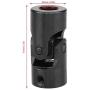 Universal Joint Coupling Metal Shaft Coupling Motor Connector (0.5in×0.9in×2in)