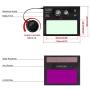 YESWELDER True Color Solar Powered Auto Darkening Welding Helmet, Wide Shade 4/9-13 for TIG MIG ARC Weld Hood Helmet