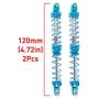 REhobby 2Pcs Oil Adjustable 70-120mm Metal Shock Absorber Damper for 1/10 RC Crawler Car Parts Axial SCX10 TRX4 HPI Tamiya D90 (100mm)