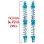 REhobby 2Pcs Oil Adjustable 70-120mm Metal Shock Absorber Damper for 1/10 RC Crawler Car Parts Axial SCX10 TRX4 HPI Tamiya D90 (100mm)
